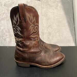 Dan Post Work Welt Boots Men's 9.5 D Brown Leather Western Work Boots